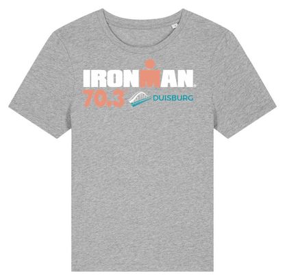 T-Shirt Manches Courtes Ironman 70.3 Duisburg Gris Femme