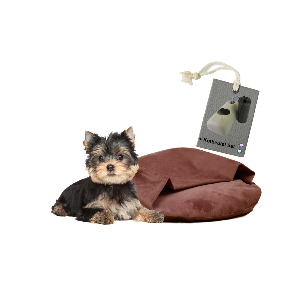 Rohrschneider ® Liegekissen inkl. Gratis-Beigabe, Kuschelinsel Samt 