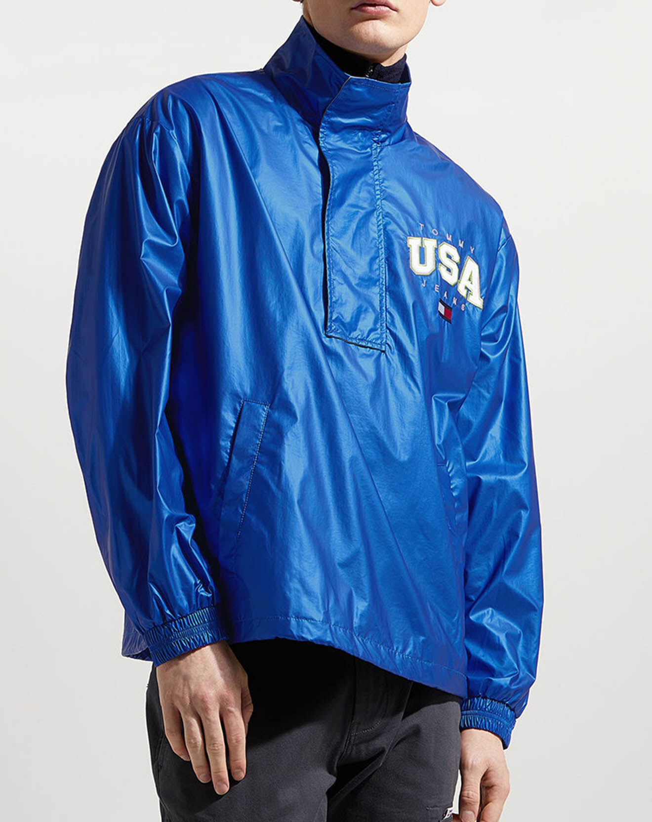Tommy Jeans Coupe-vent USA bleu vif