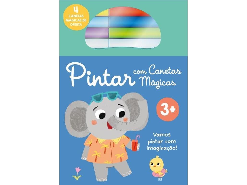 LIVRO PINTAR COM CANETAS MÁGICAS ELEFANTE 3