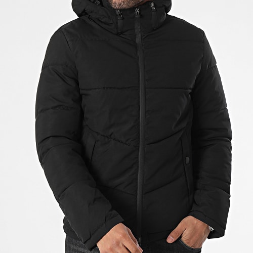 Doudoune Capuche Noir