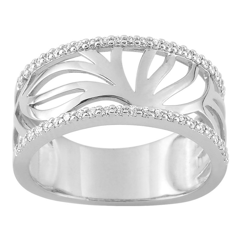 Bague femme - Oxyde de zirconium - Argent 925