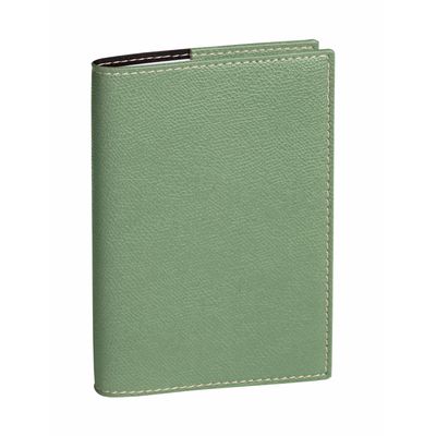 Agenda à spirale Club President avec répertoire - 1 semaine sur 2 pages - 21 x 27 cm - vert sauge - Quo Vadis