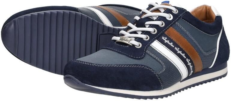 Australian Blauwe Suède Lage Sneakers Camaro Multicolor Heren