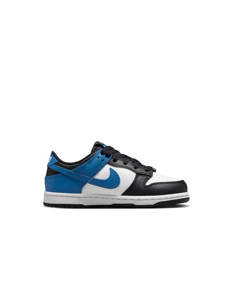 Chaussures Nike Dunk Low Blanc/Noir/Bleu pour enfant