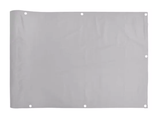 écran d'intimité de balcon gris 500x120 cm PVC