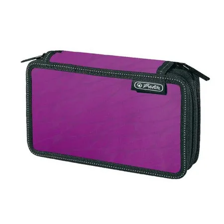 Herlitz Doppeldecker Schüleretui 23-teilig, violett