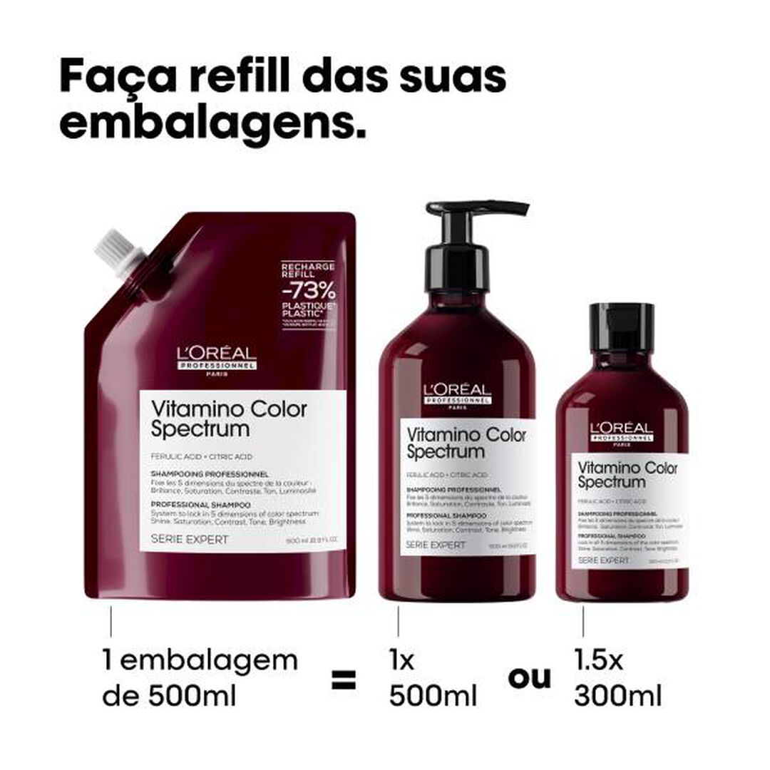 L'ORÉAL PROFESSIONNEL Vitamino Color Spectrum L'Oréal Professionnel Serie Expert Shampoo Recarga Vitamino Color Spectrum - 500ml