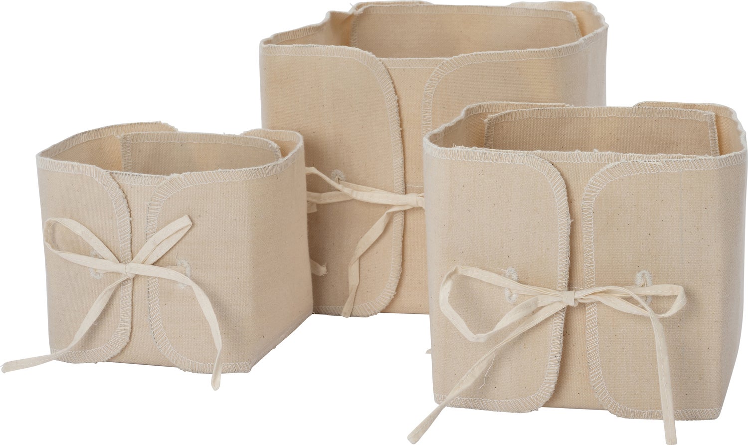 Intratuin opbergmand Canny beige 12 x 12 x 12 cm