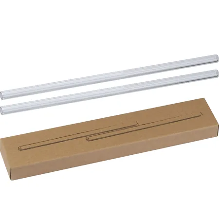 Macma Strohhalm aus Glas, Länge 21 cm, 2 Stück