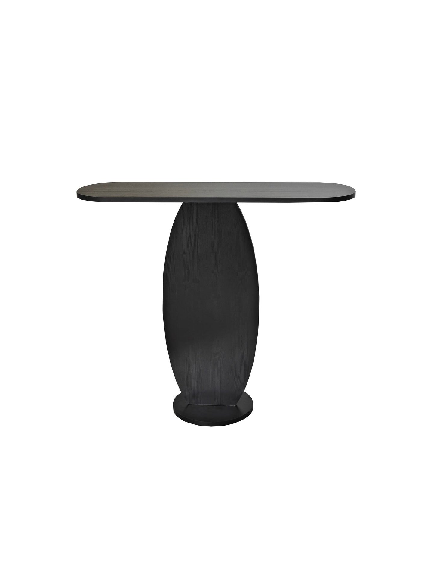Giga Meubel - Sidetable Antraciet Hout - 100x30x81cm - Ellittica
