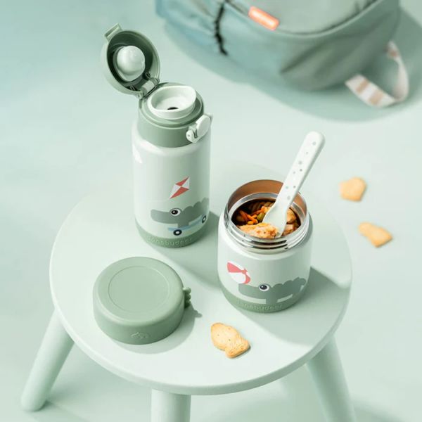 Done by Deer Thermos Voedselpot - Playground - Groen - 300 ml
