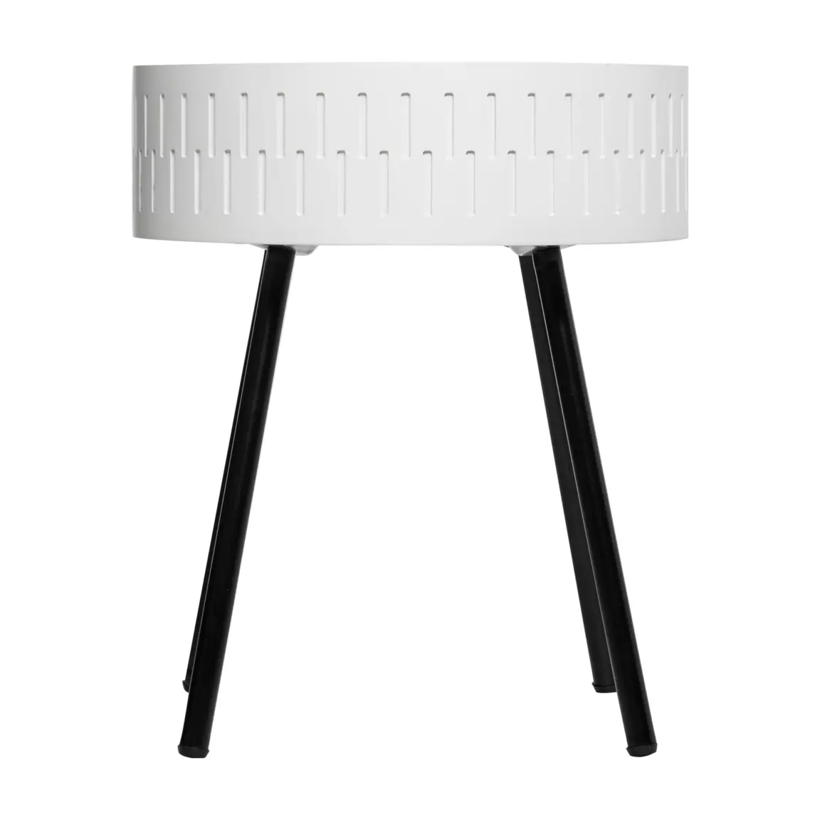 Table coffre en bois (H45 cm) Shiro Blanche