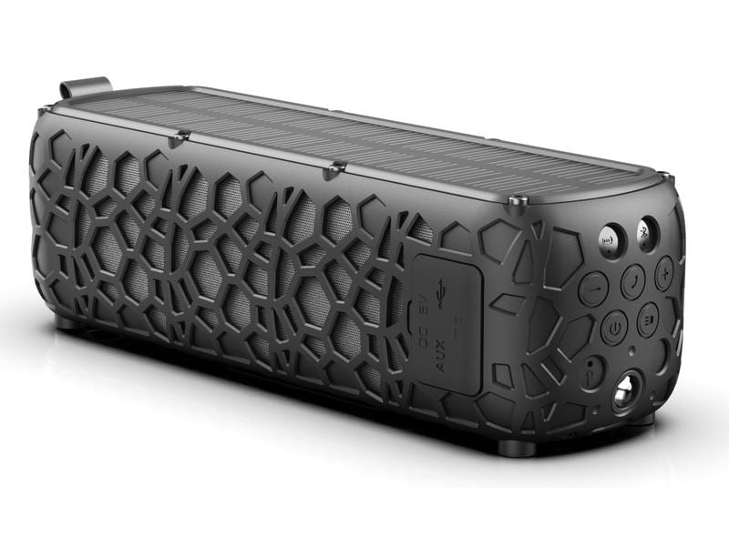 4smarts Bluetooth Speaker Endless Summer Schwarz Kabelloser Stereo-Lautsprecher mit IPX6-Schutz
