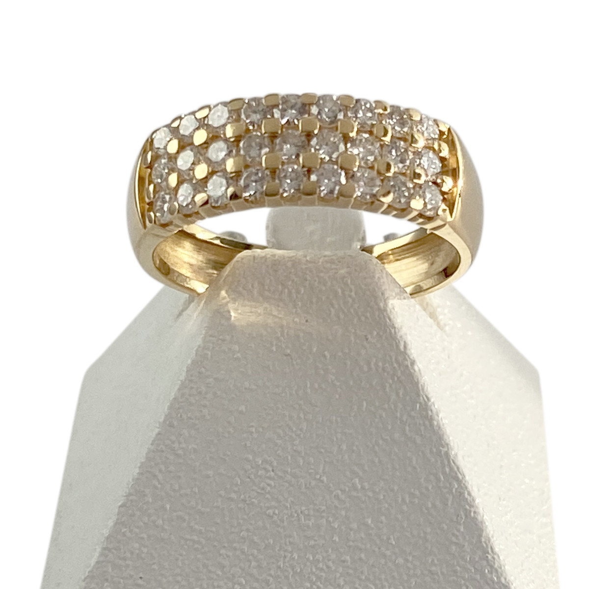 Bague d'occasion or 750 jaune diamants