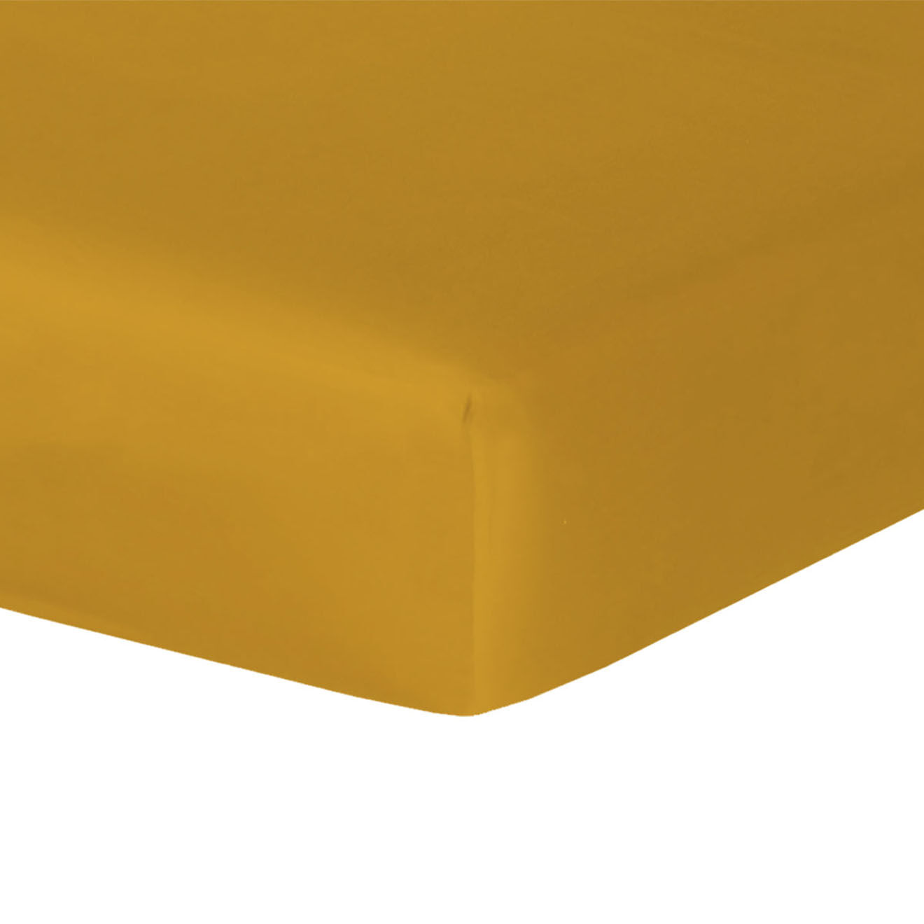 Febronie Drap housse en Satin de Coton Julia jaune