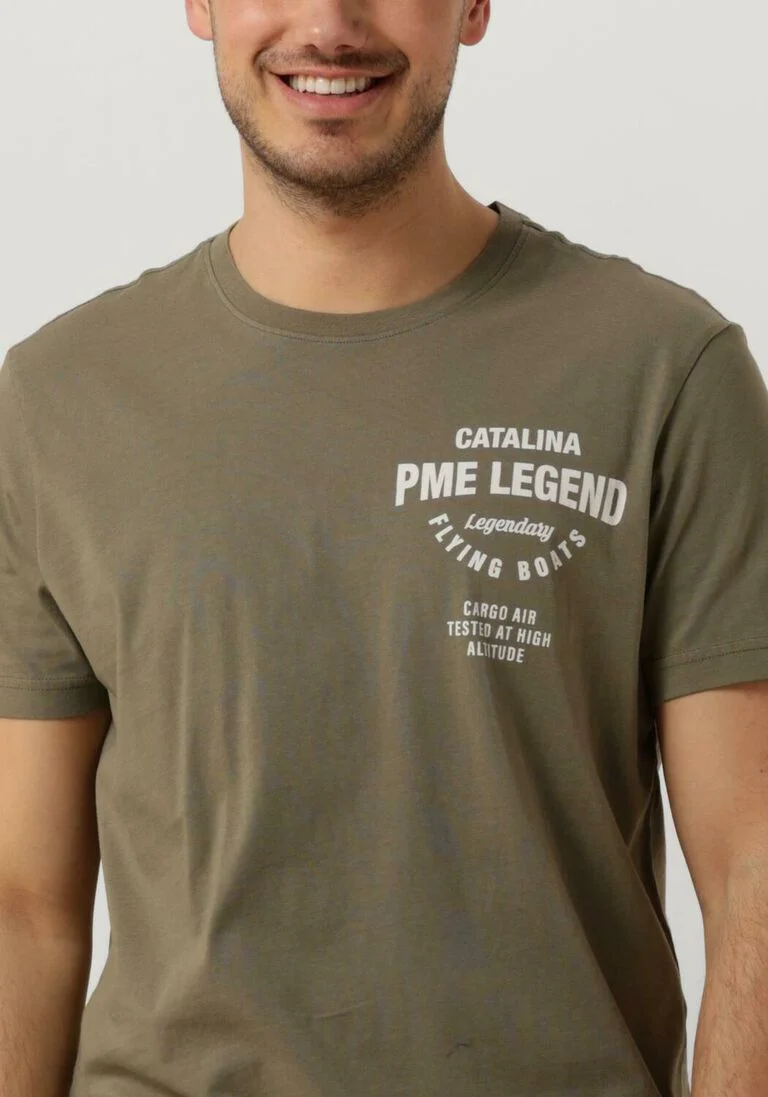 PME LEGEND groene pme legend t-shirt short sleeve r-neck play single jersey