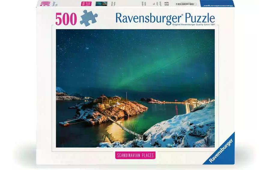 Puzzle Nordlichter in Tromsø, Norwegen 500 TeileKlassisches Puzzlespiel mit Premium-Qualität