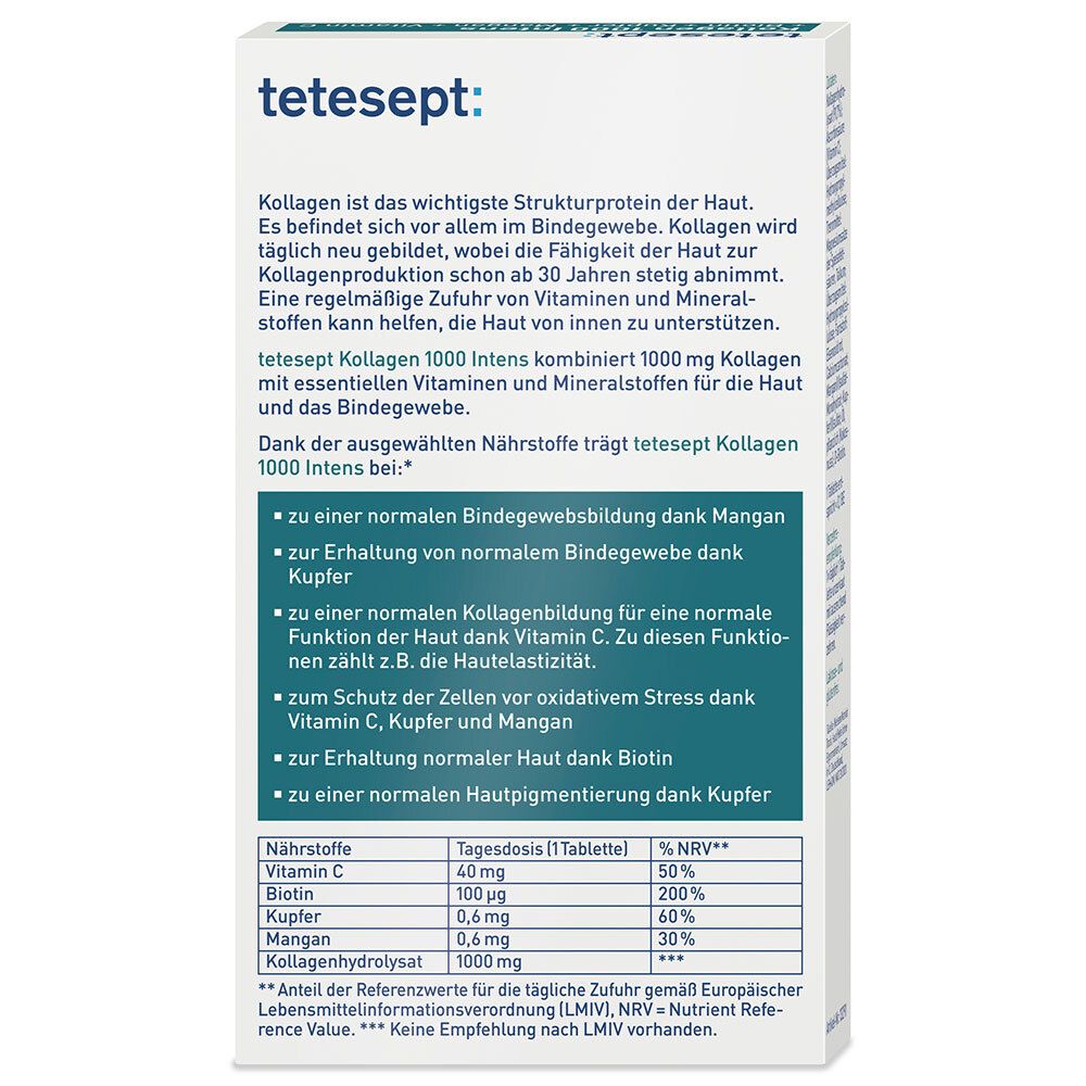 tetesept® Kollagen 1000 Intens