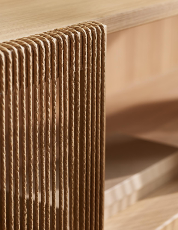 Bolia Cord dressoir 168cm zwart eiken