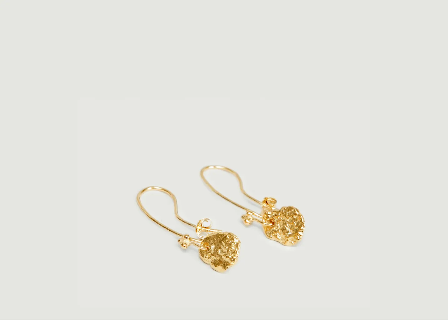 Boucles d'oreilles pendantes en vermeil jaune Ina Monsieur