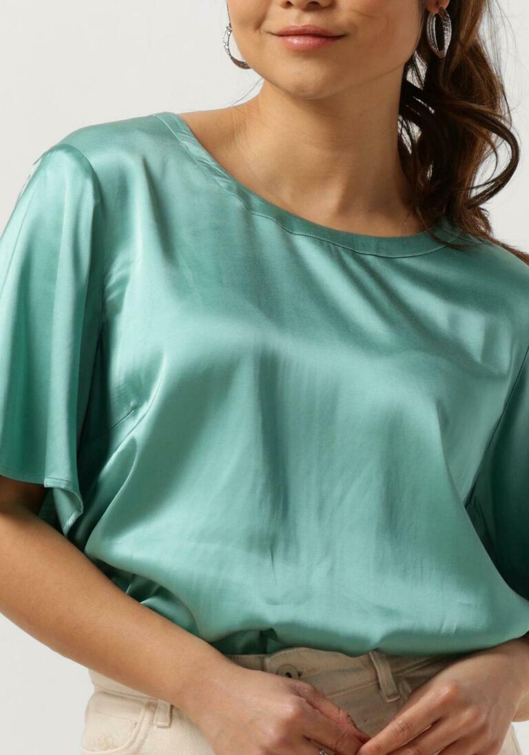 MOS MOSH turquoise mos mosh blouse evie ss satin blouse