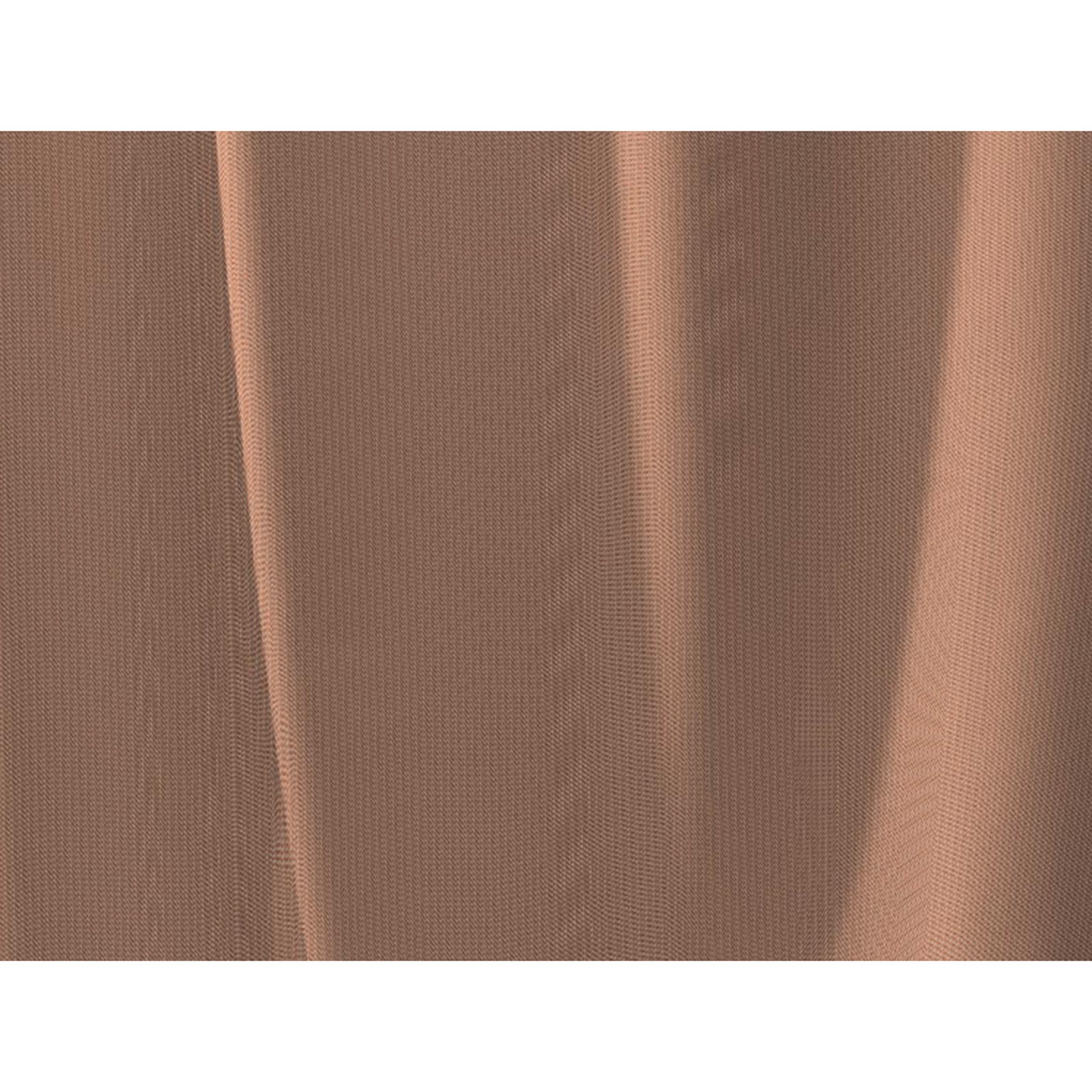 Einzelschal UNI COLLECTION - braun - mit Kräuselband - 145x145 cm