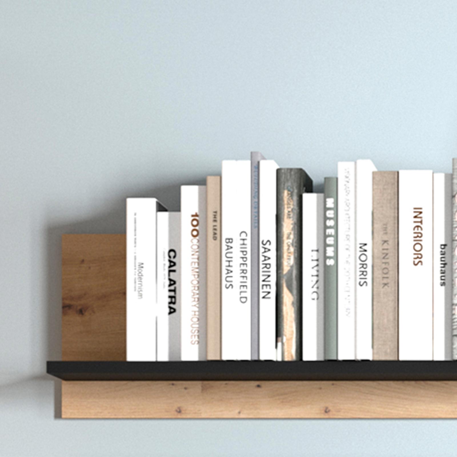 Wandboard SOLEA - Artisan Eiche-schwarz - 168 cm breit