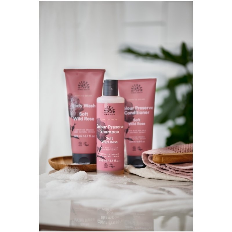 Urtekram Dare To Dream Color Preserve Shampoo Soft Wild Rose 250 ml