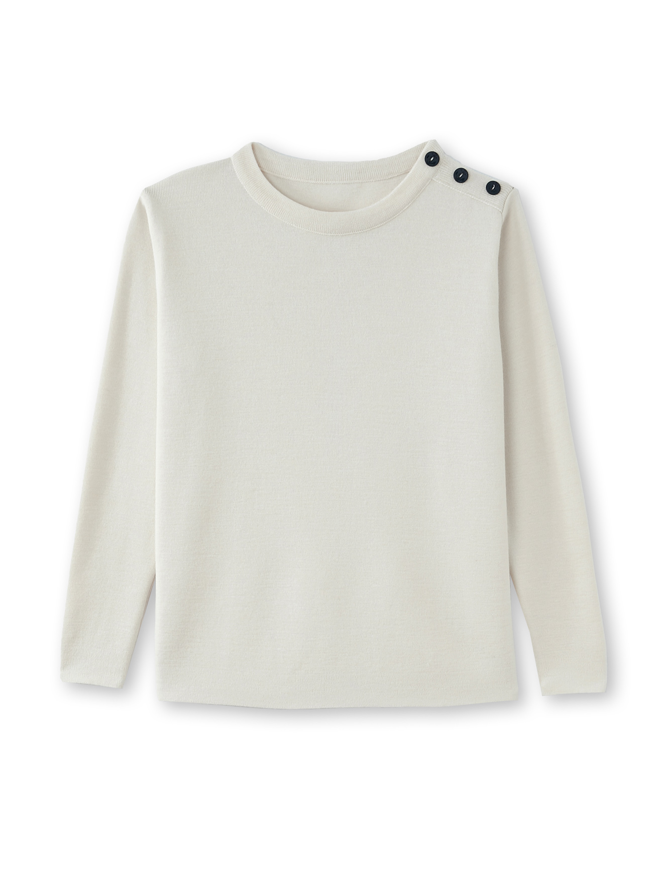 Pull marinière boutonné épaule