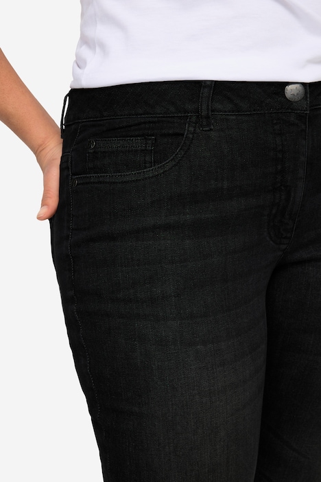 7/8-Jeans Claire, Stretchkomfort, geschnittener Saum, 5-Pocket