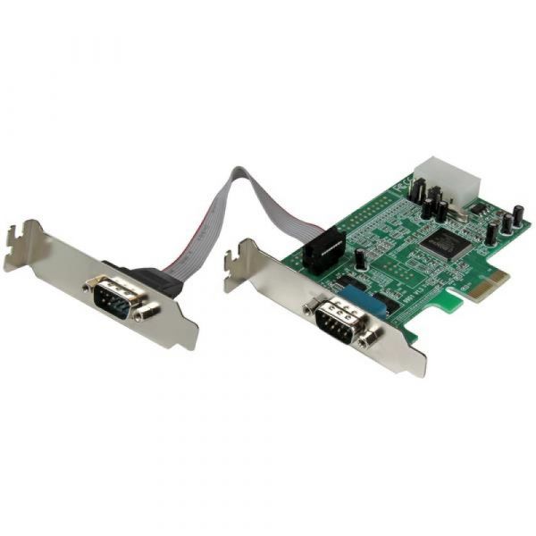 Startech Placa PCIe 2x RS232 Baixo Perfil
