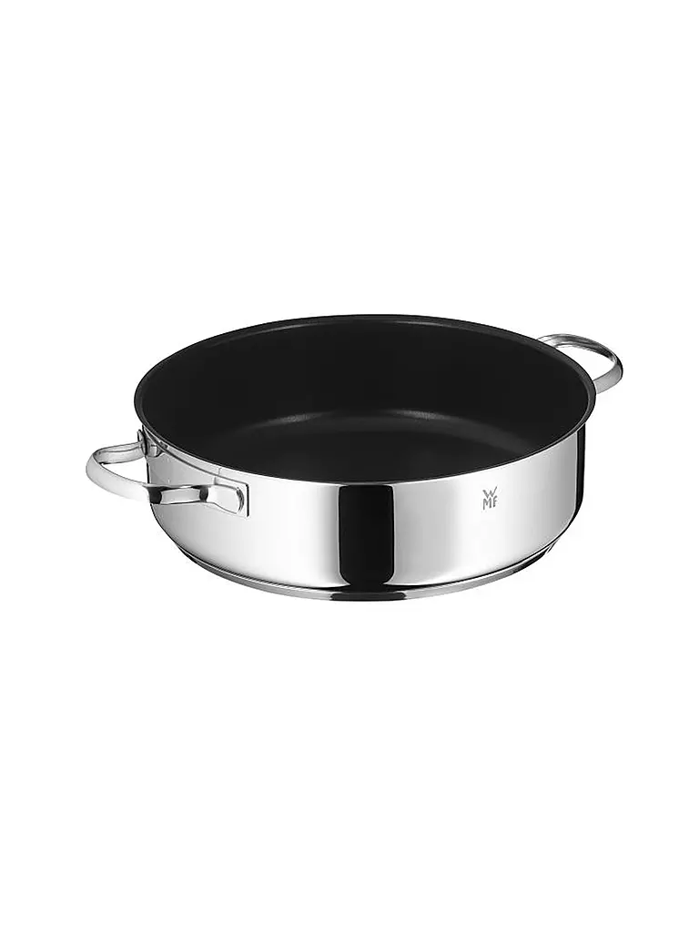 WMF Servier-Schmorpfanne mit Glasdeckel 28cm silber