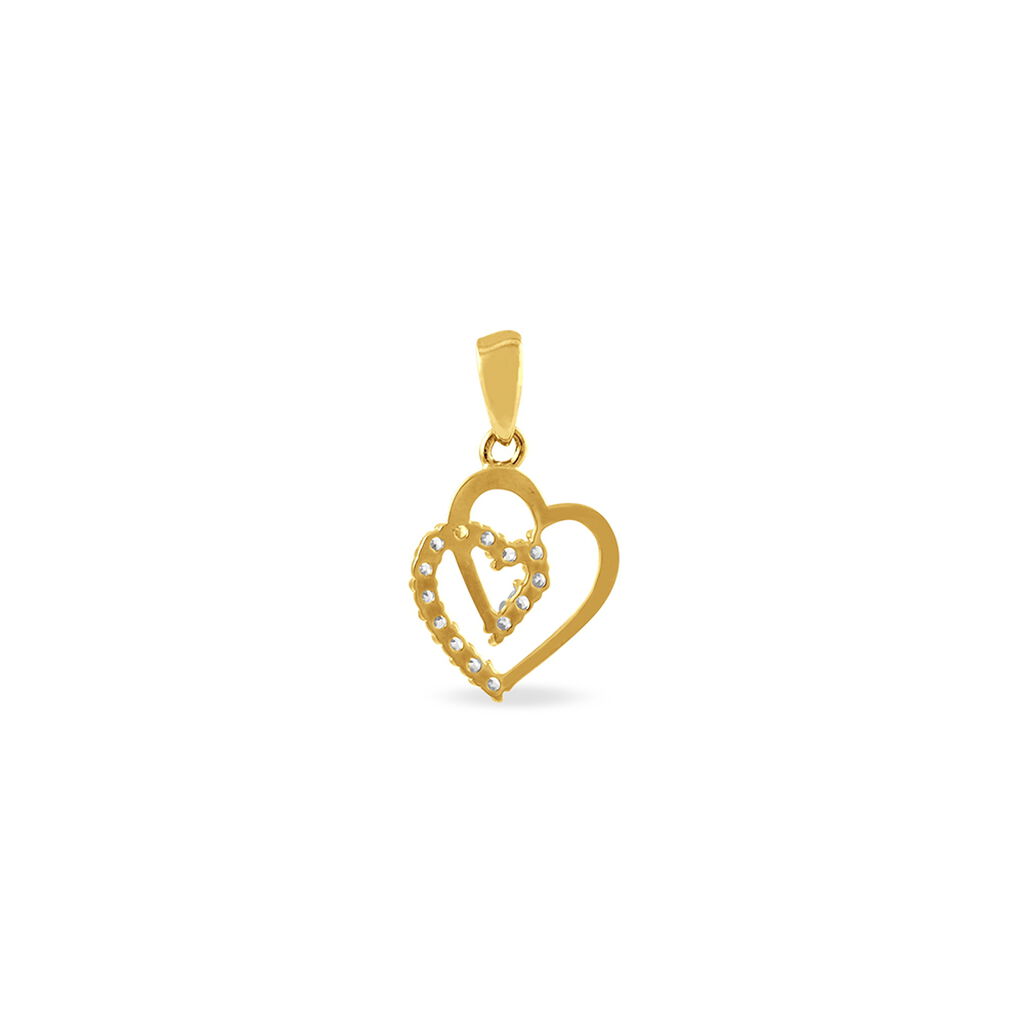 Pendentif Ivena Or Jaune Oxyde De Zirconium