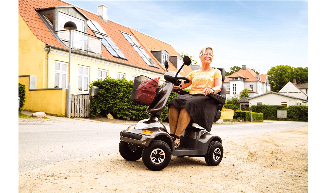 El-scooter PF2K 550W 36AH 4 hjul Mokka