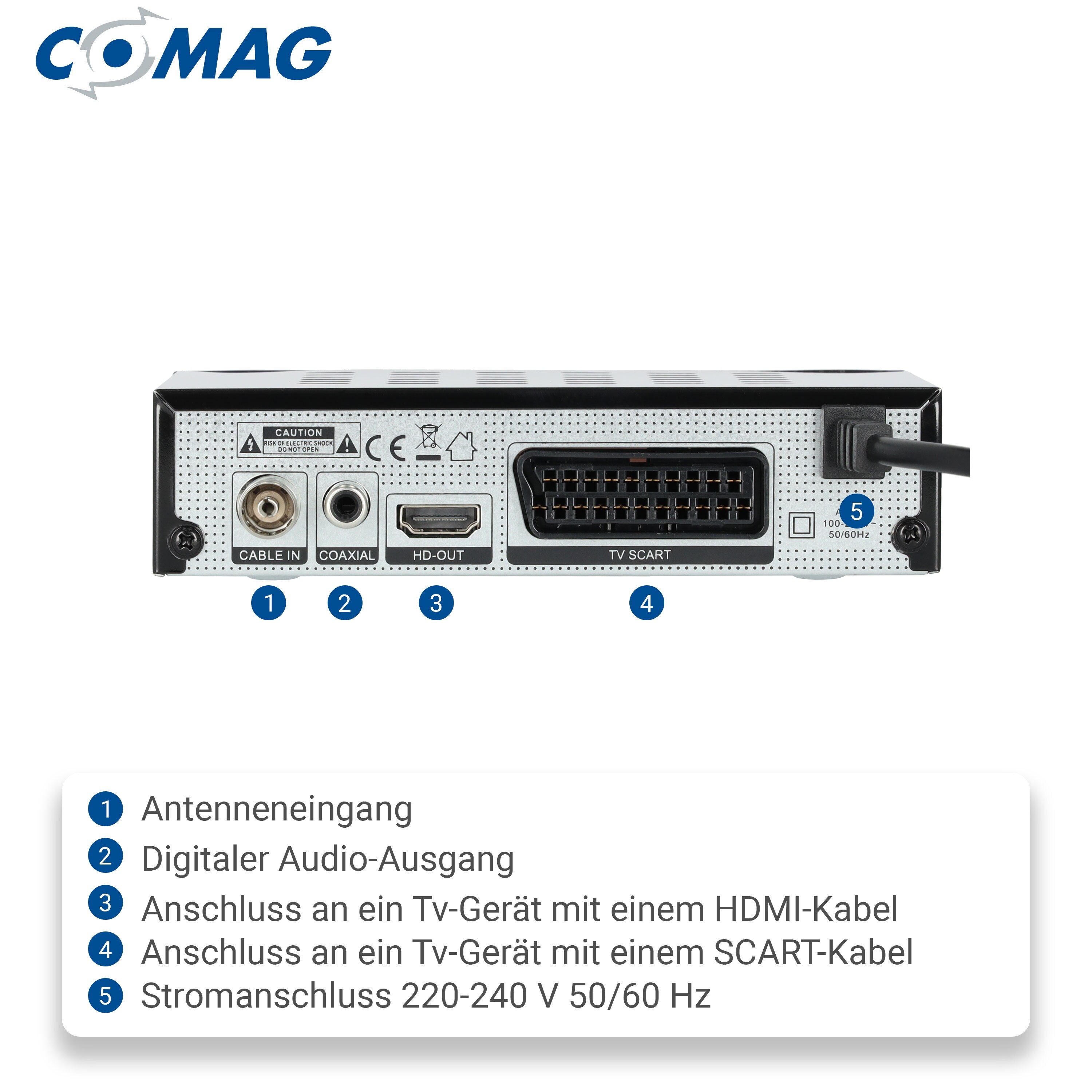 Comag DKR 60 HD HDTV Kabelreceiver mit PVR Funktion