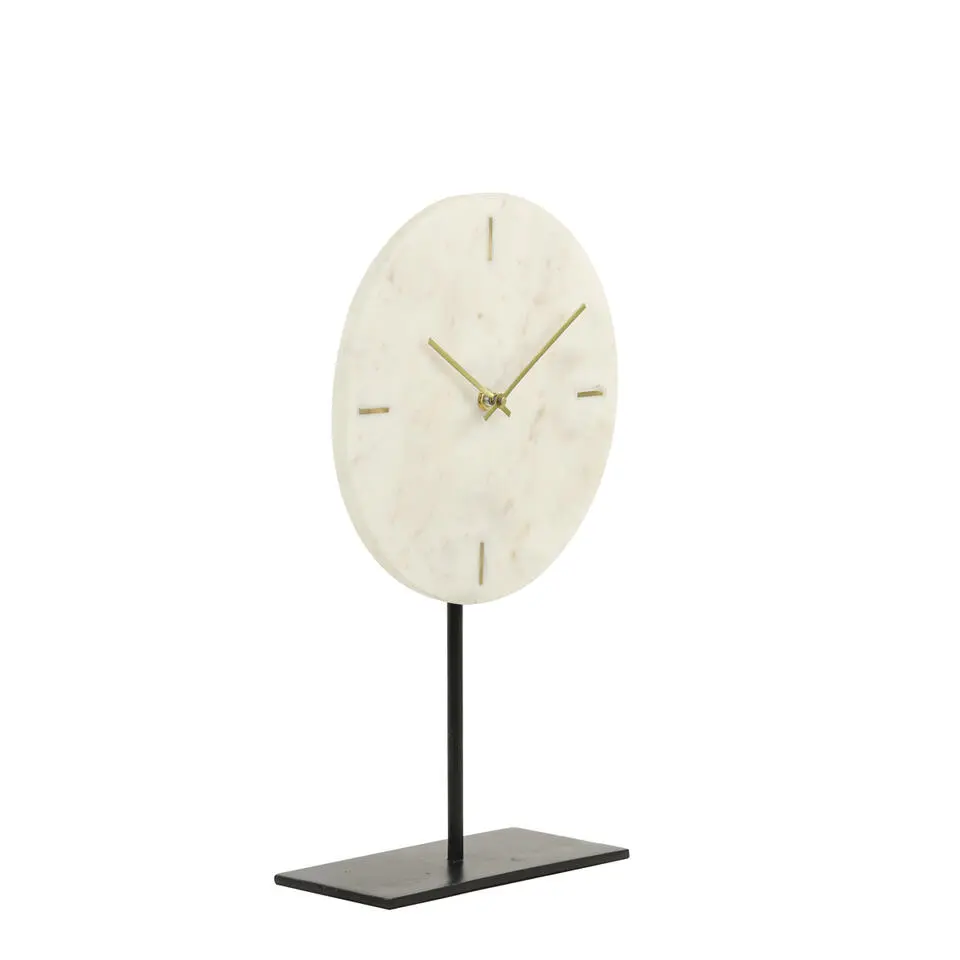 Light & Living - Klok MORENO - 25.5x10x42.5cm - Wit