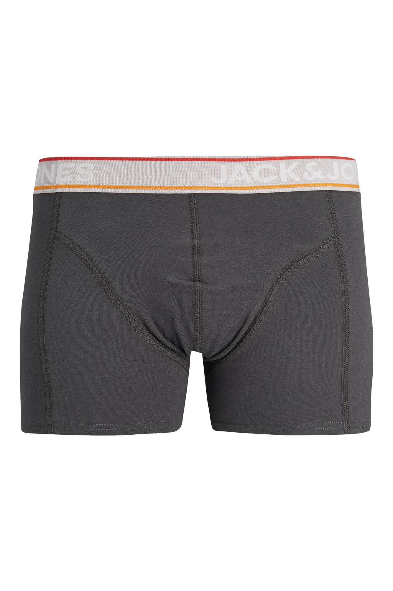 Conjunto de 3 cuecas boxer de algodão combinando.