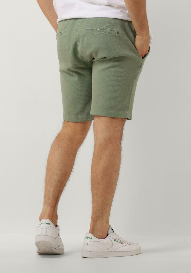 CAST IRON groene cast iron korte broek chino shorts waffle structure