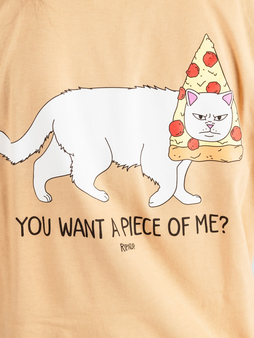 RIPNDIP Wanna Piece Of Me? T-Shirt almond