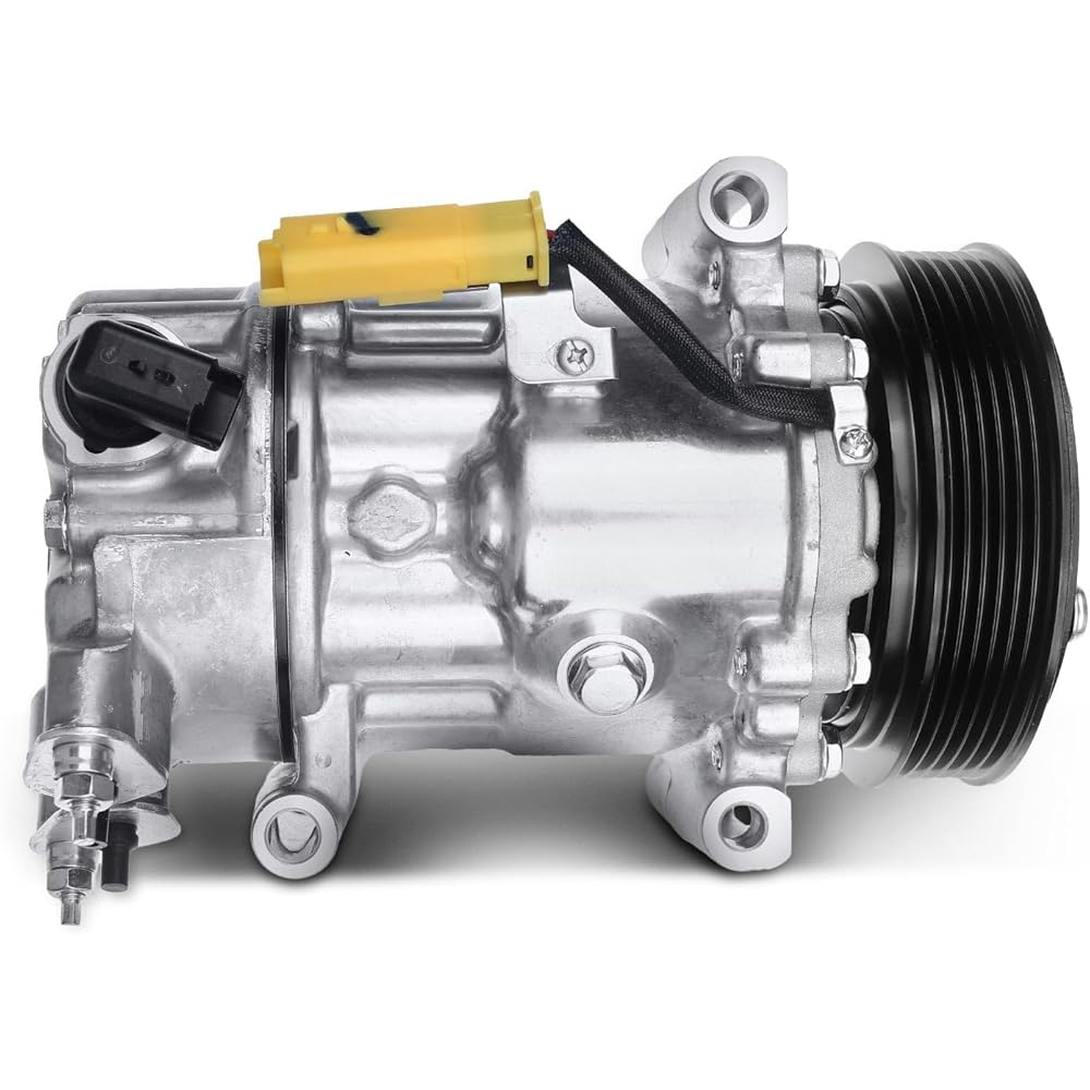 : Frankberg Compresseur de Climatisation avec attelage Diesel Compatible avec 207 WA WC WD WK 307 3A/C 3E 3B 3H C3 SC SH 308 4B 4A 4C 4E 4H Berlingo B9 Remplacer# 9670318880, y compris huile prép