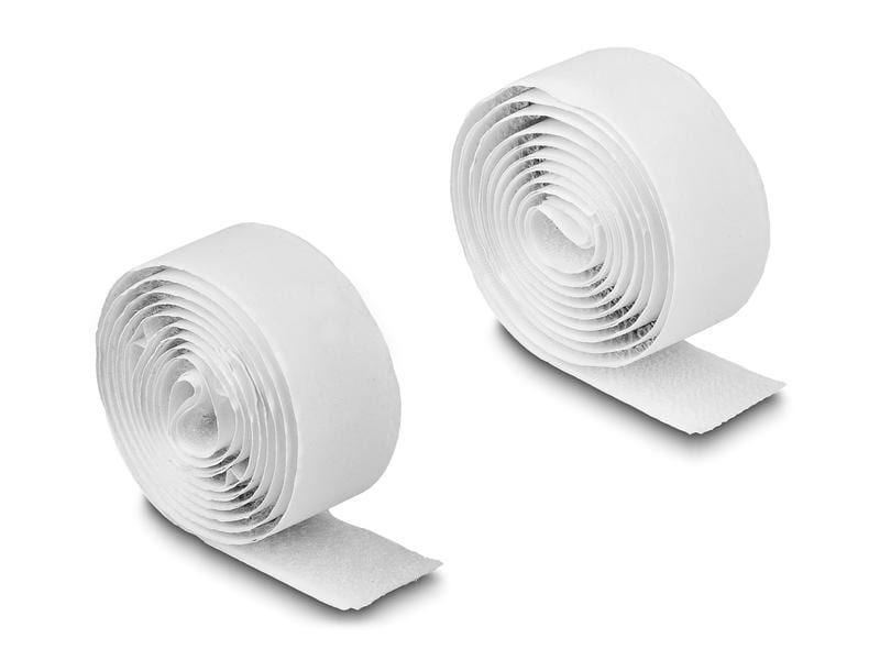 Delock Klettband 1 m x 20 mm mit Haft- und Flauschband, Wei Delock Klettband selbstklebend mit Haft- und Flauschband L 1 m x B 20 mm weiss