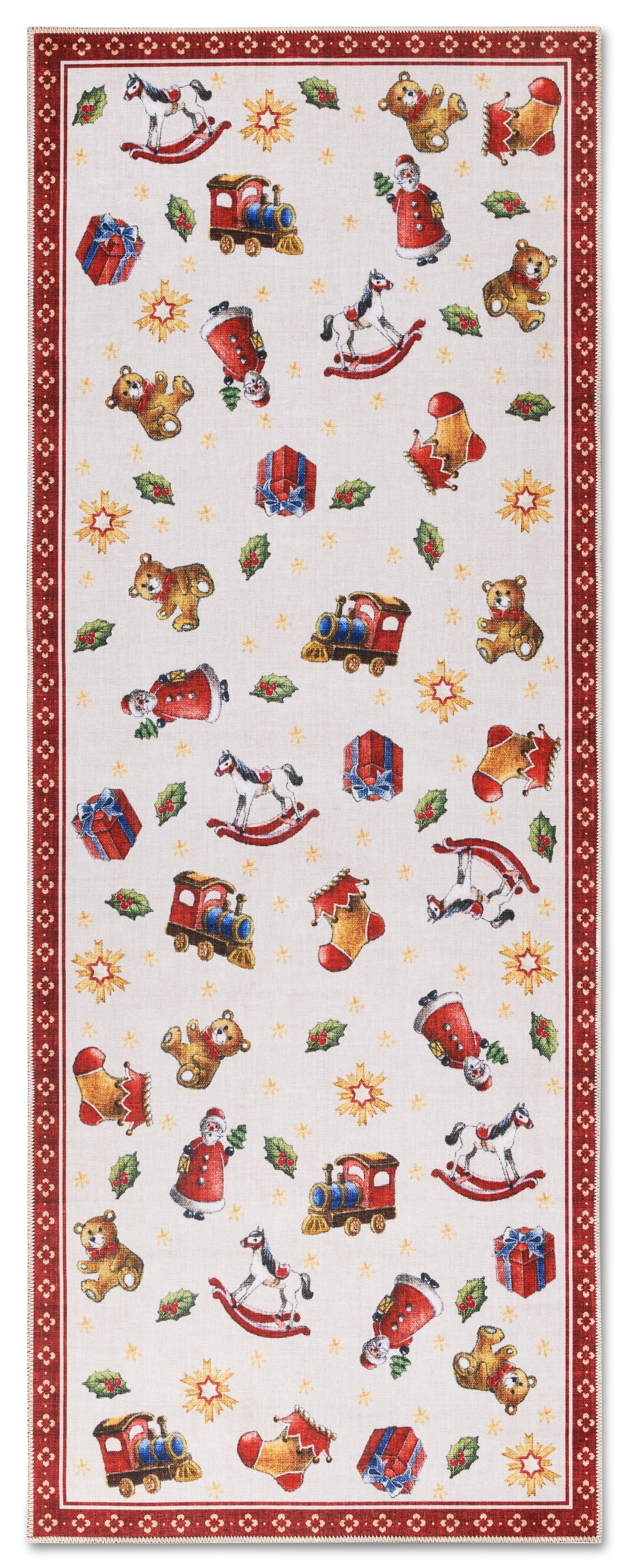 Villeroy & Boch Teppich »Nostalgic Toy's Delight, eckig, rund und Läufer« rechteckig 3 mm Höhe Weihnachten, Wohnzimmer, Flur, Geschenk, Toys Delight, Dekoration