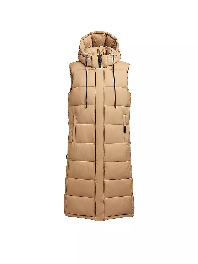 KHUJO Steppgilet THE MAGNETA MATT camel