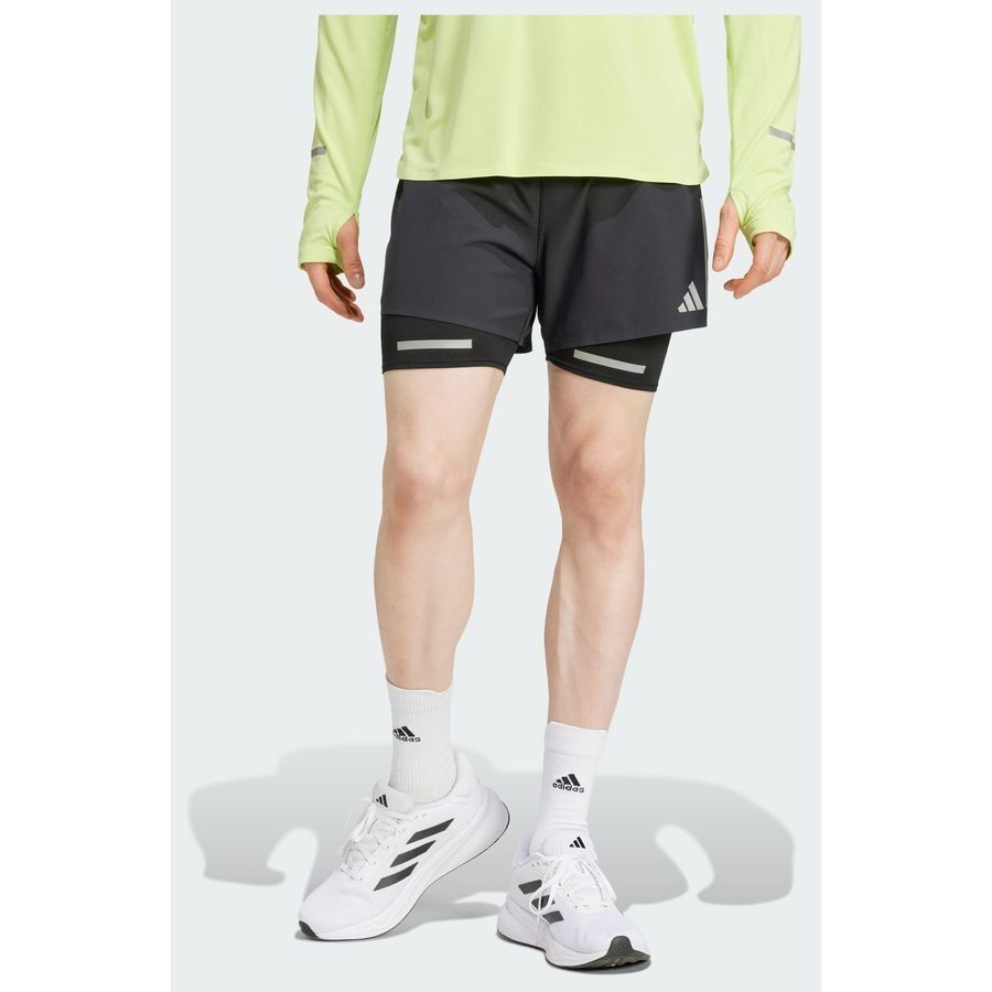 Adidas Short de running réfléchissant 2 en 1 Ultimate