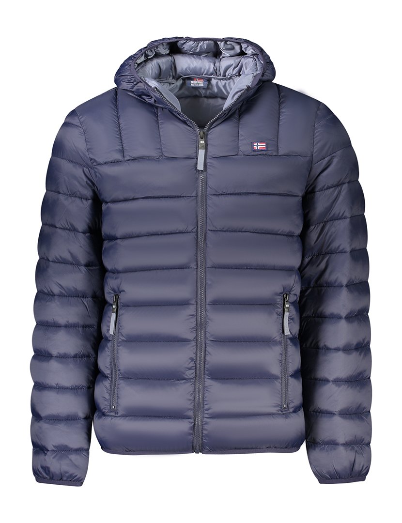 Men's Blue Hooded Jacket