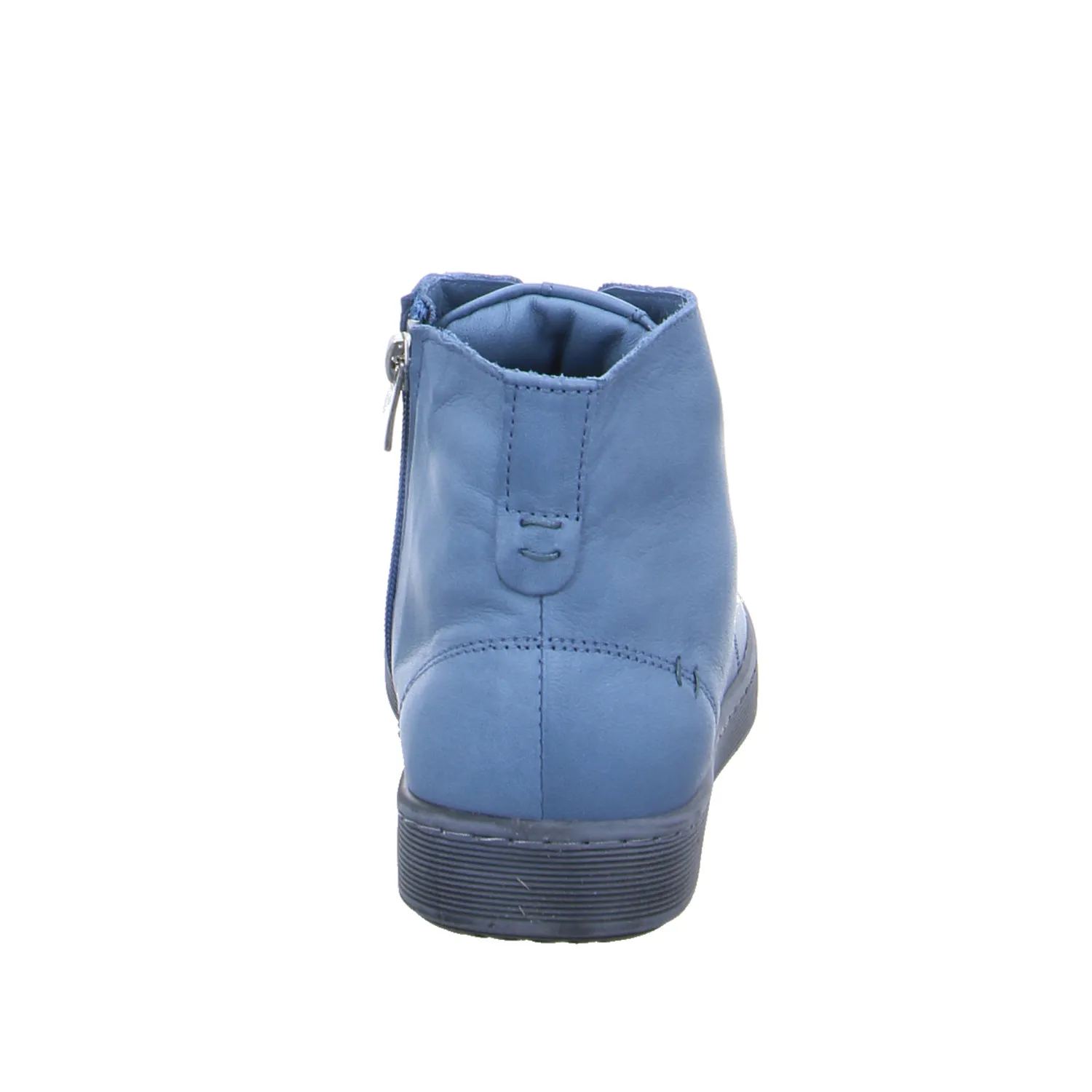 ANDREA CONTI Mid Cut Sneaker Jeansblau Leder  mit Wechselfussbett