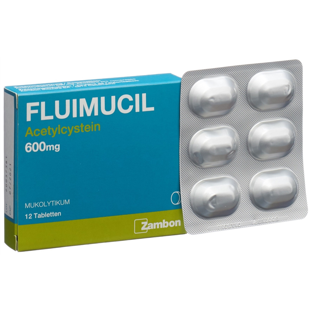 FLUIMUCIL Tabl 600 mg (D) Blist 12 Stk