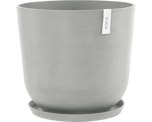 Ecopots Oslo kunststof bloempot, Ø 52,3 cm, 55 x 55 x 48,5 cm, grijswit