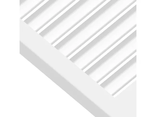 Portes d'armoire à persiennes 2pcs blanc 39,5x59,4cm pin massif